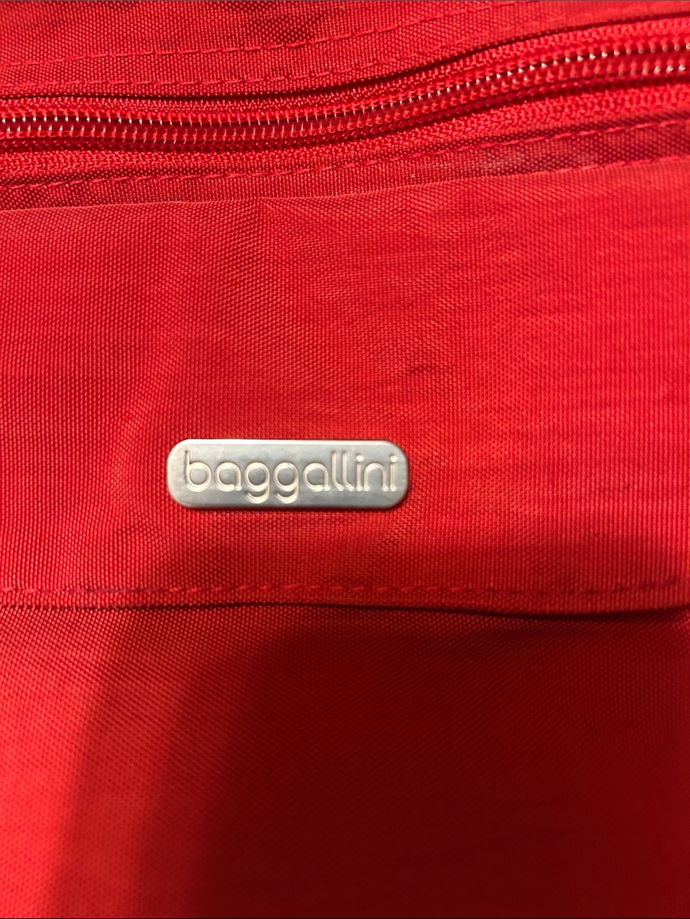 Baggallini Red Compact Sling Backpack - Picture 2 of 10